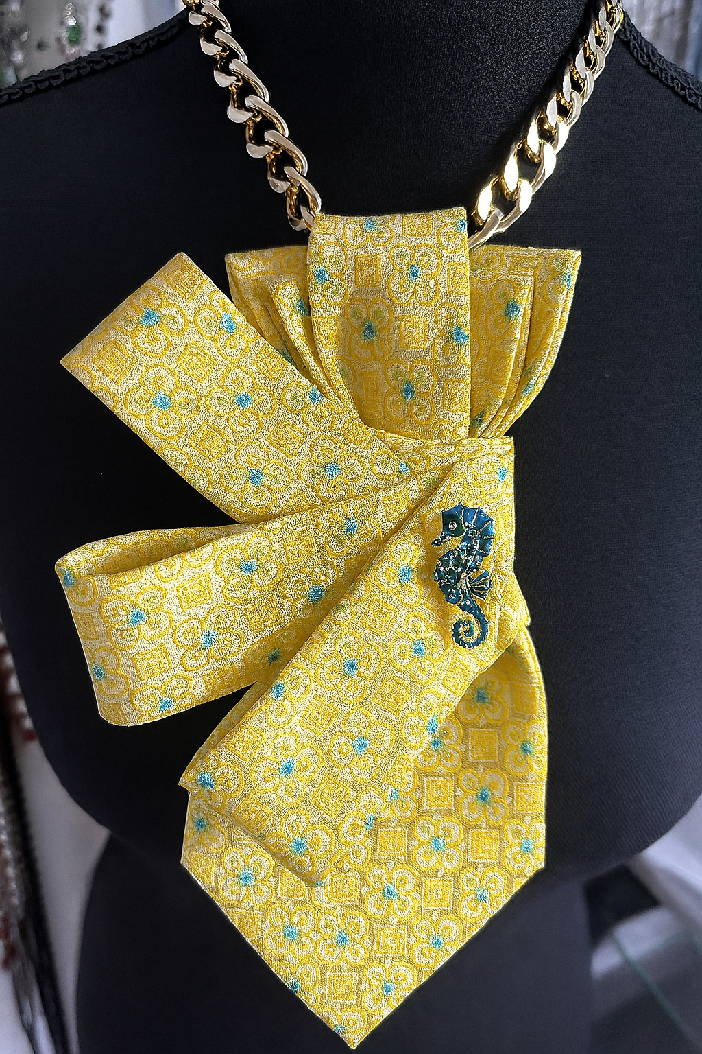 Yellow Tie Necklace