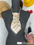 Earth Tone Tie Nevklaces