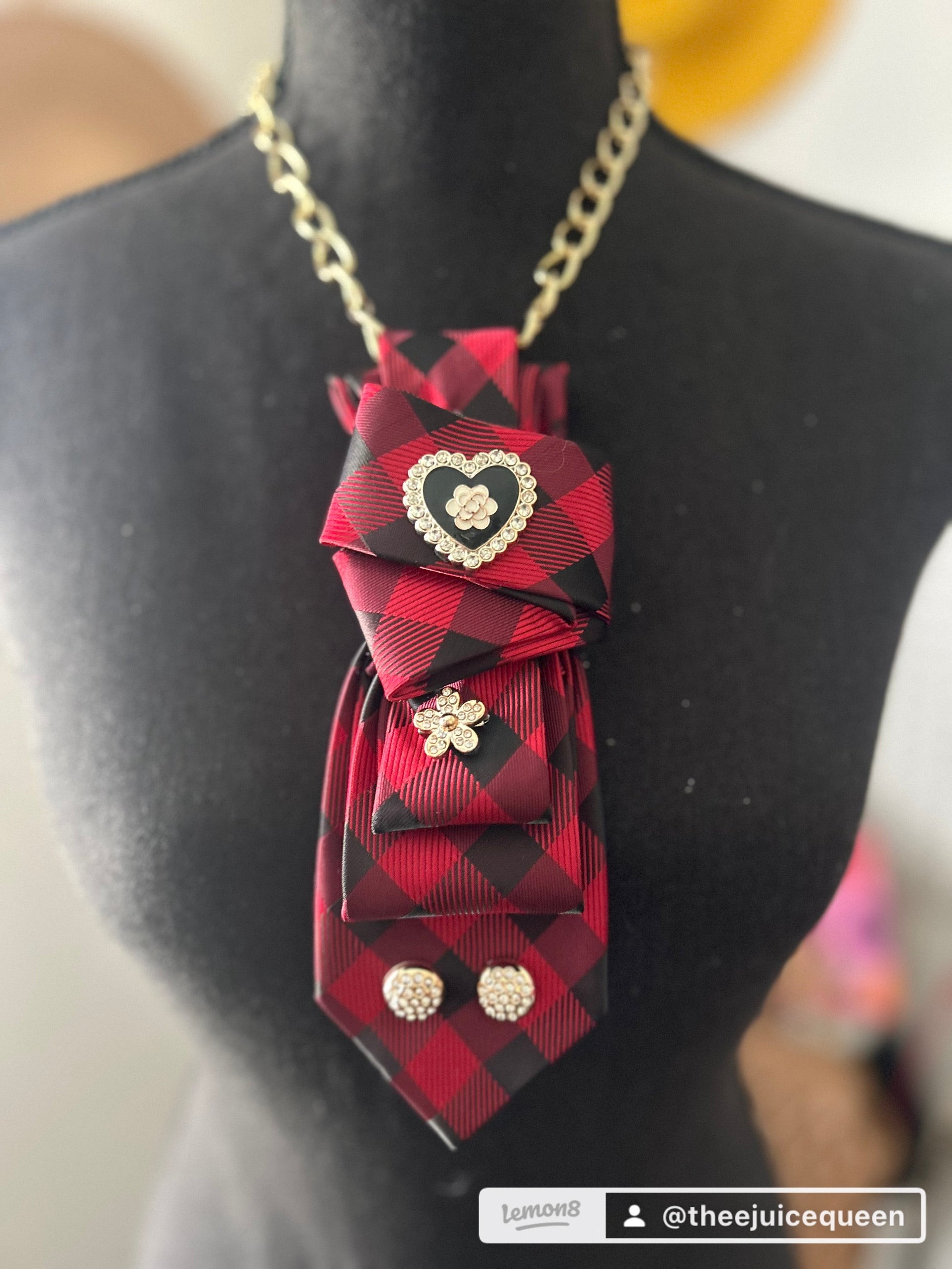 Red and Black large plaid