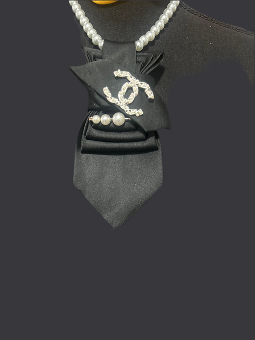 Black Tie Necklace